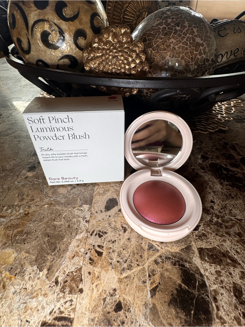 Rare Beauty Soft Pinch Luminous Powder Blush Shade Truth (rose, mauve)